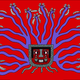 A depiction of the Wari Staff God, with tree branches and seed pods sprouting from the head, as depicted in a Wari vessel.